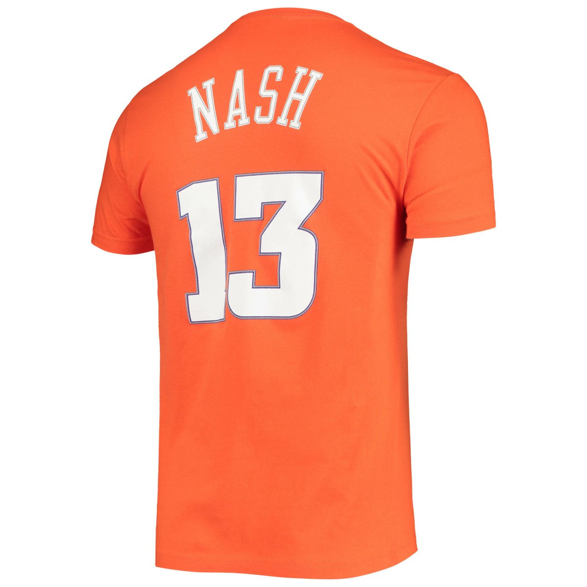 Orange Steve Nash Phoenix Suns Hardwood Classics Stitch Name & Number T-Shirt | NBA