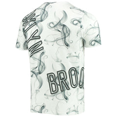 White/Black Brooklyn Nets FISLL Asymmetric Bold Smoke T-Shirt | NBA