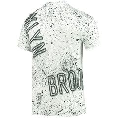 White Brooklyn Nets FISLL Gold Foil Splatter Print T-Shirt | NBA