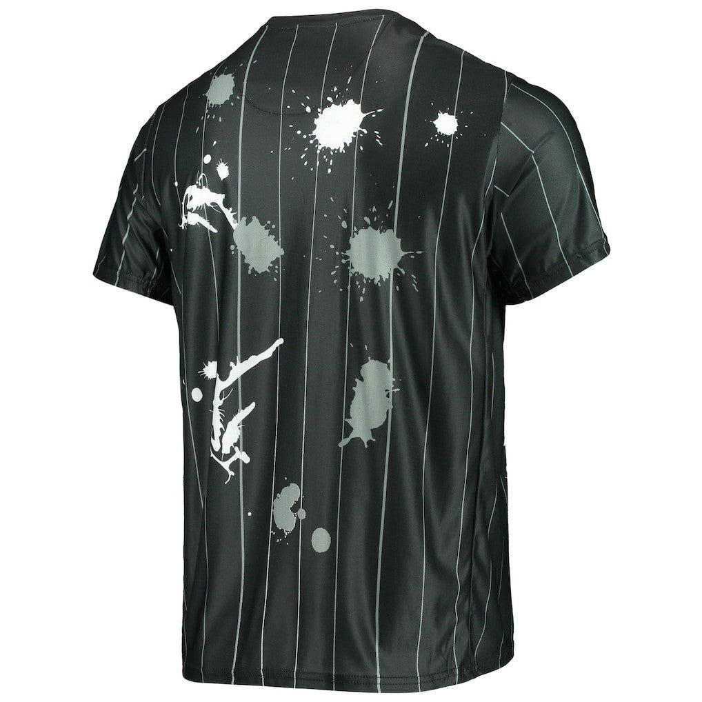 Black Brooklyn Nets FISLL Striped Splatter T-Shirt | NBA