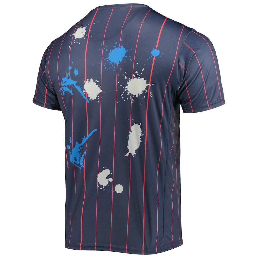 Navy Philadelphia 76ers FISLL Striped Splatter T-Shirt | NBA
