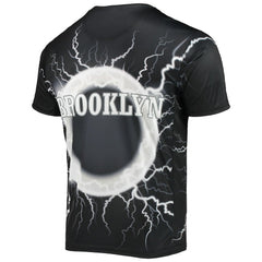 Black Brooklyn Nets FISLL Tornado Bolt T-Shirt | NBA