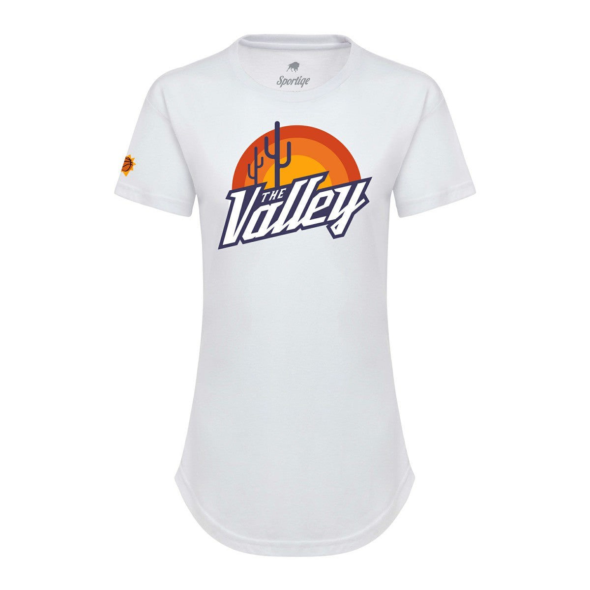 White Phoenix Suns Sportiqe Women's 2021/22 City Edition Phoebe T-Shirt | NBA