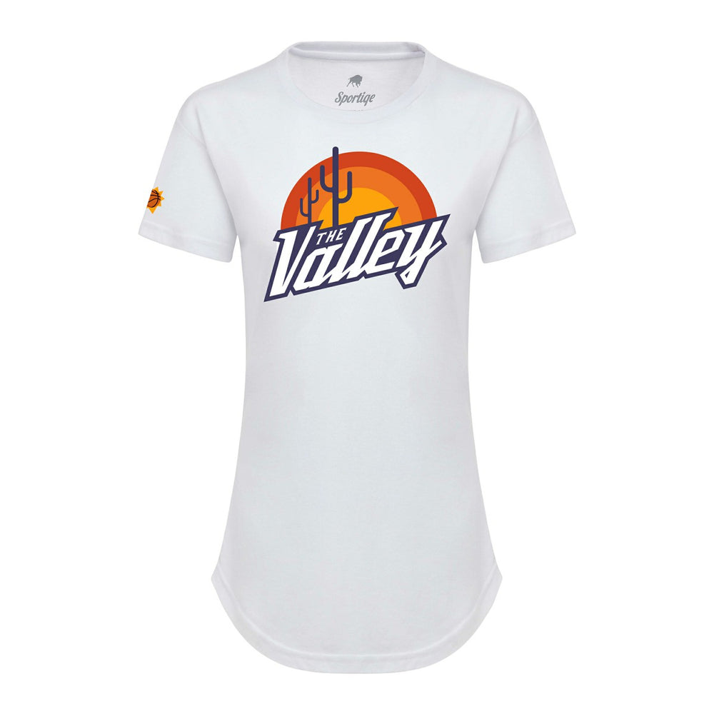 White Phoenix Suns Sportiqe Women's 2021/22 City Edition Phoebe T-Shirt | NBA