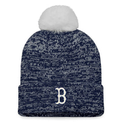 Boston Red Sox Fanatics Women's Iconic Cuffed Knit Hat with Pom - MLB Hats