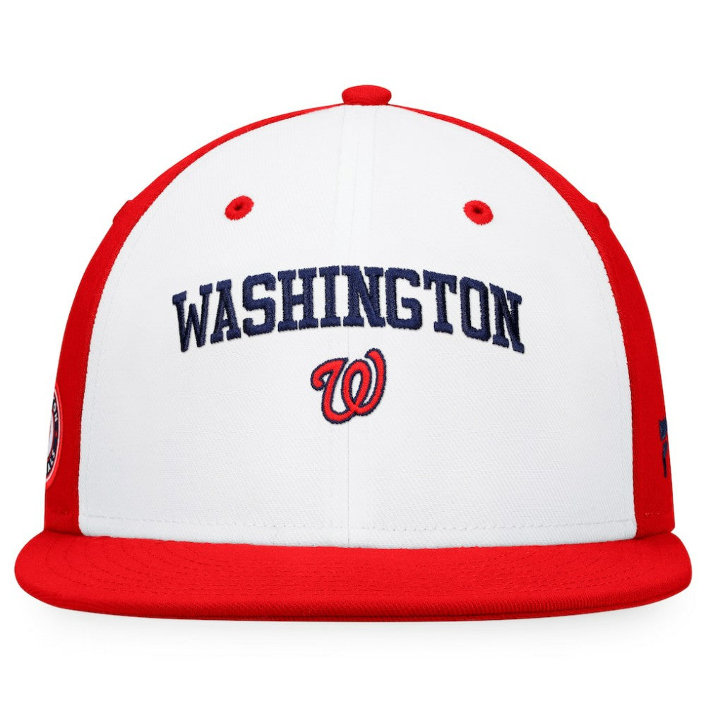 Washington Nationals Fanatics Iconic Color Blocked Fitted Hat - MLB Hats