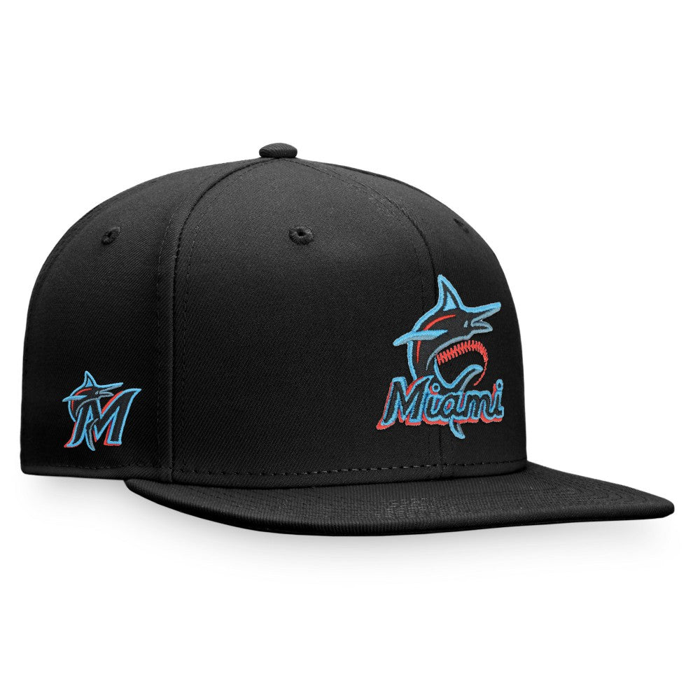 Miami Marlins Fanatics Iconic Team Patch Fitted Hat - MLB Hats