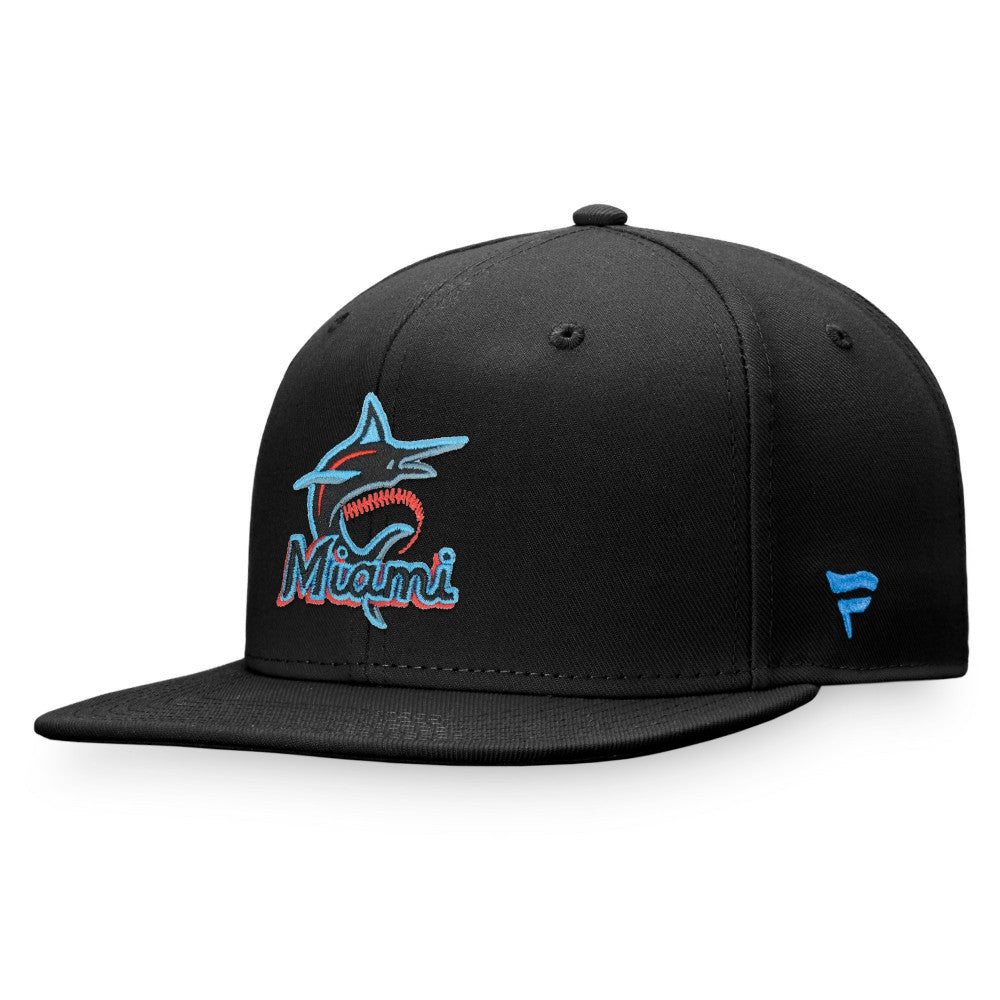 Miami Marlins Fanatics Iconic Team Patch Fitted Hat - MLB Hats