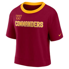 Washington Commanders Women's High Hip Fashion Cropped Top | NFL Online