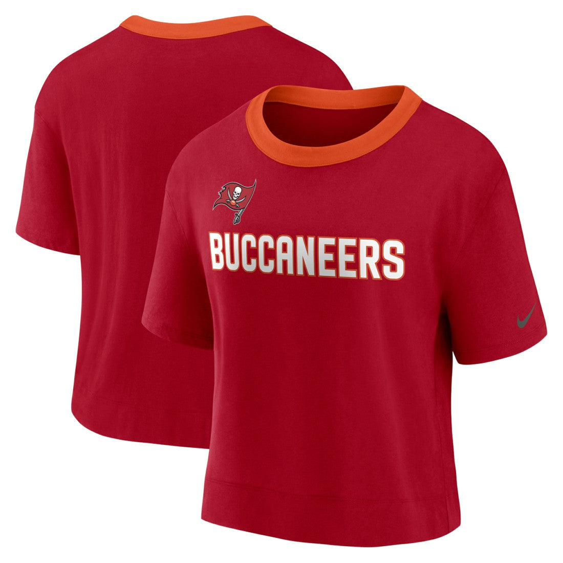 Tampa Bay Buccaneers Women's High Hip Fashion Cropped Top | NFL Outlet
