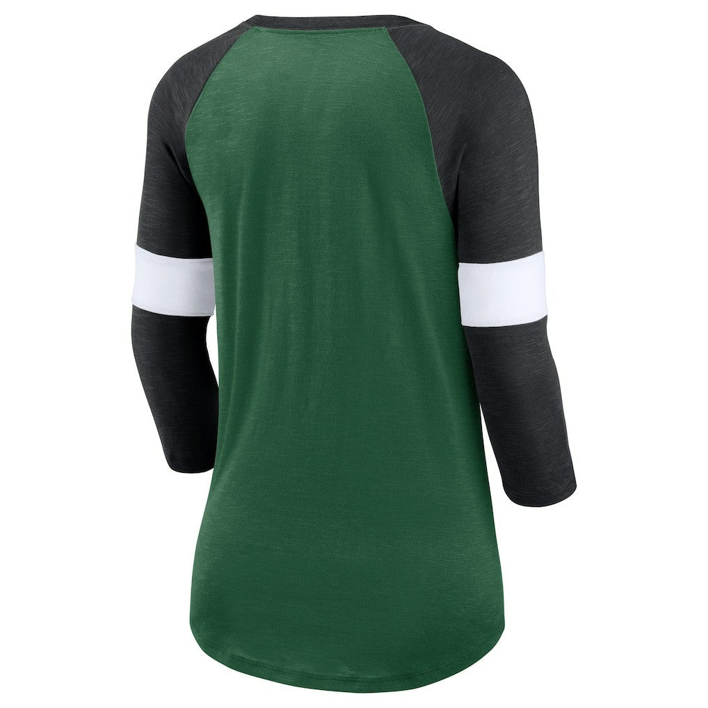 New York Jets Women's Football Pride Raglan 3/4-Sleeve T-Shirt | NFL Near me
