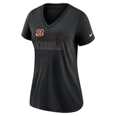 Cincinnati Bengals Women's Lock Up Tri-Blend V-Neck T-Shirt | NFL US