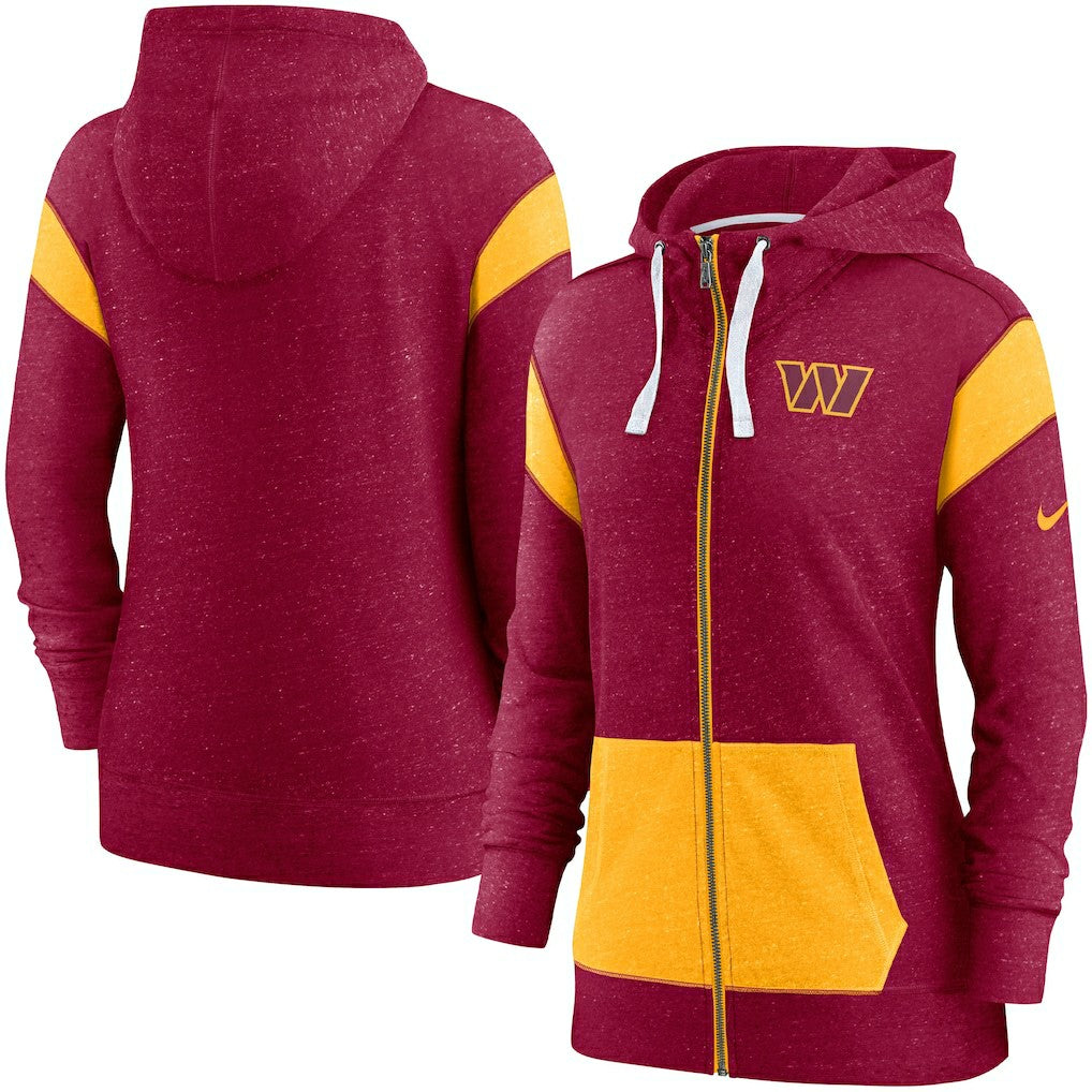 Washington Commanders Women's Monaco Lightweight Full-Zip Hoodie | NFL Outlet