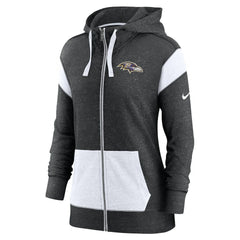 Baltimore Ravens Women's Monaco Lightweight Full-Zip Hoodie | NFL US