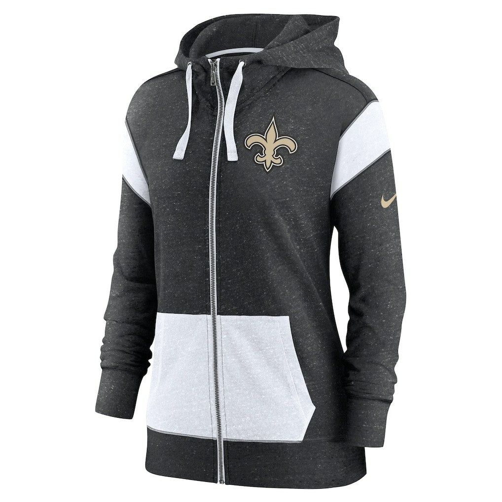 New Orleans Saints Women's Plus Size Monaco Full-Zip Lightweight Hoodie | NFL Near me