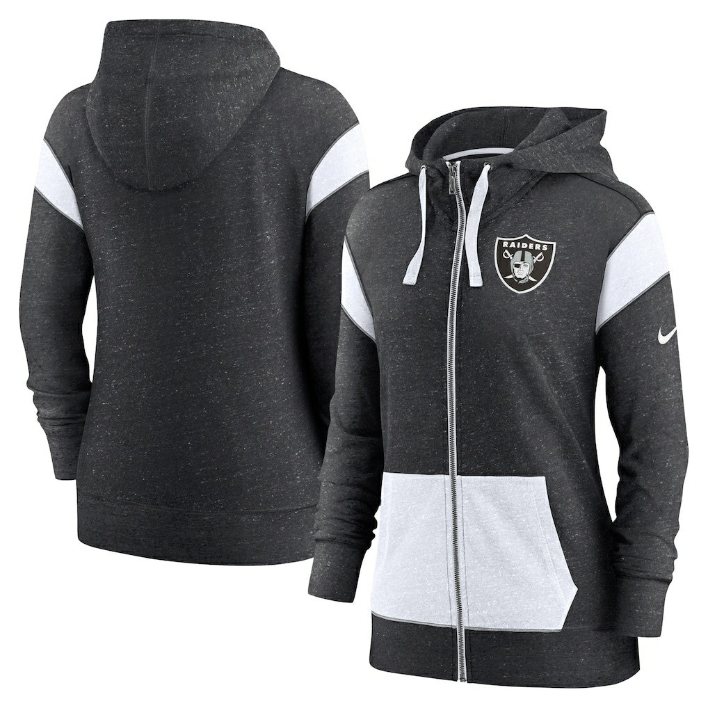 Las Vegas Raiders Women's Plus Size Monaco Full-Zip Lightweight Hoodie | NFL Near me
