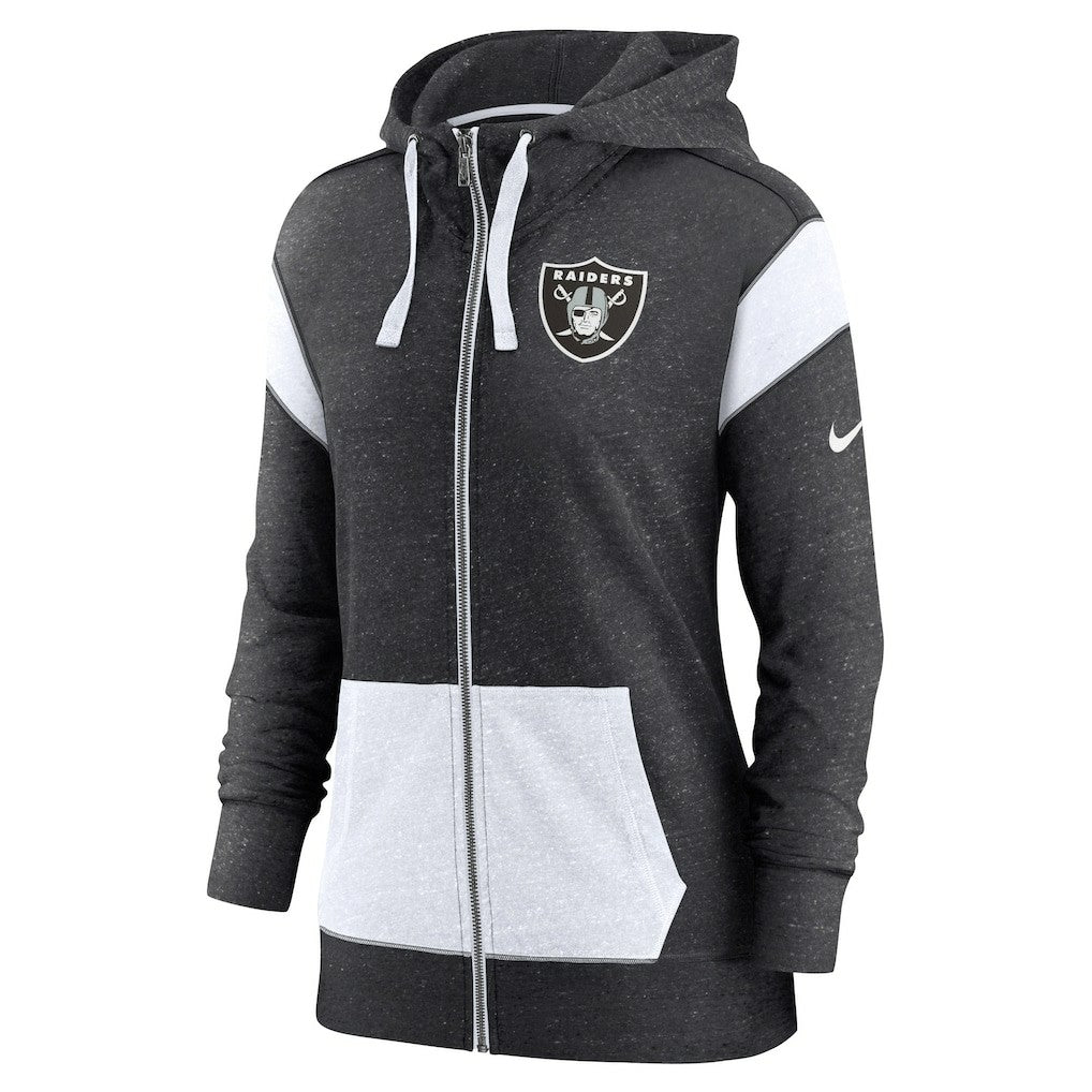 Las Vegas Raiders Women's Plus Size Monaco Full-Zip Lightweight Hoodie | NFL Near me