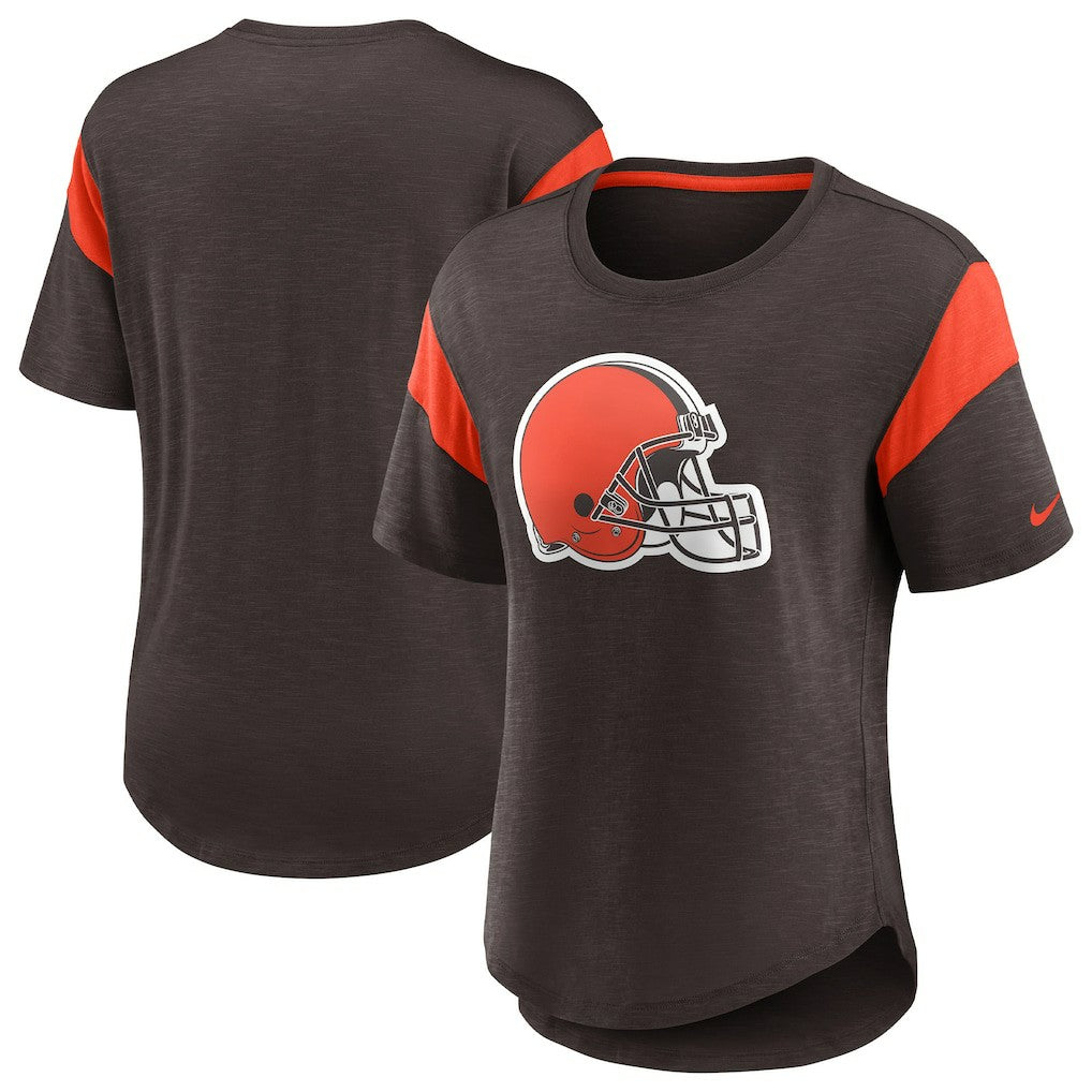 Cleveland Browns Women's Primary Logo Fashion Top | NFL Outlet