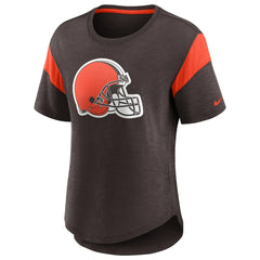 Cleveland Browns Women's Primary Logo Fashion Top | NFL Outlet
