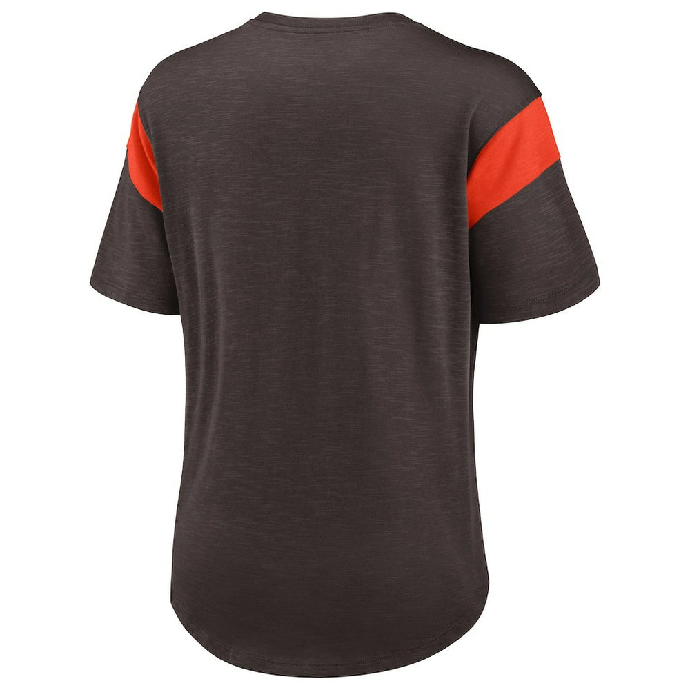 Cleveland Browns Women's Primary Logo Fashion Top | NFL Outlet