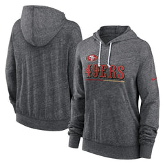 San Francisco 49ers Women's Team Spirit Gym Vintage Lightweight Hoodie Top | NFL Outlet