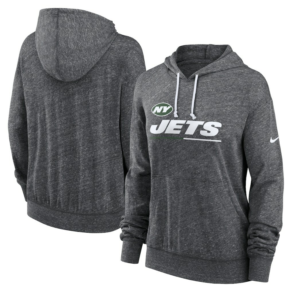 New York Jets Women's Team Spirit Gym Vintage Lightweight Hoodie Top | NFL US