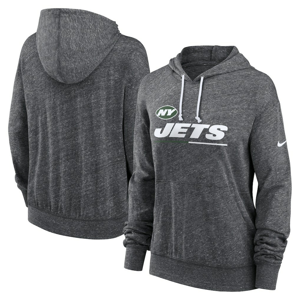 New York Jets Women's Team Spirit Gym Vintage Lightweight Hoodie Top | NFL US