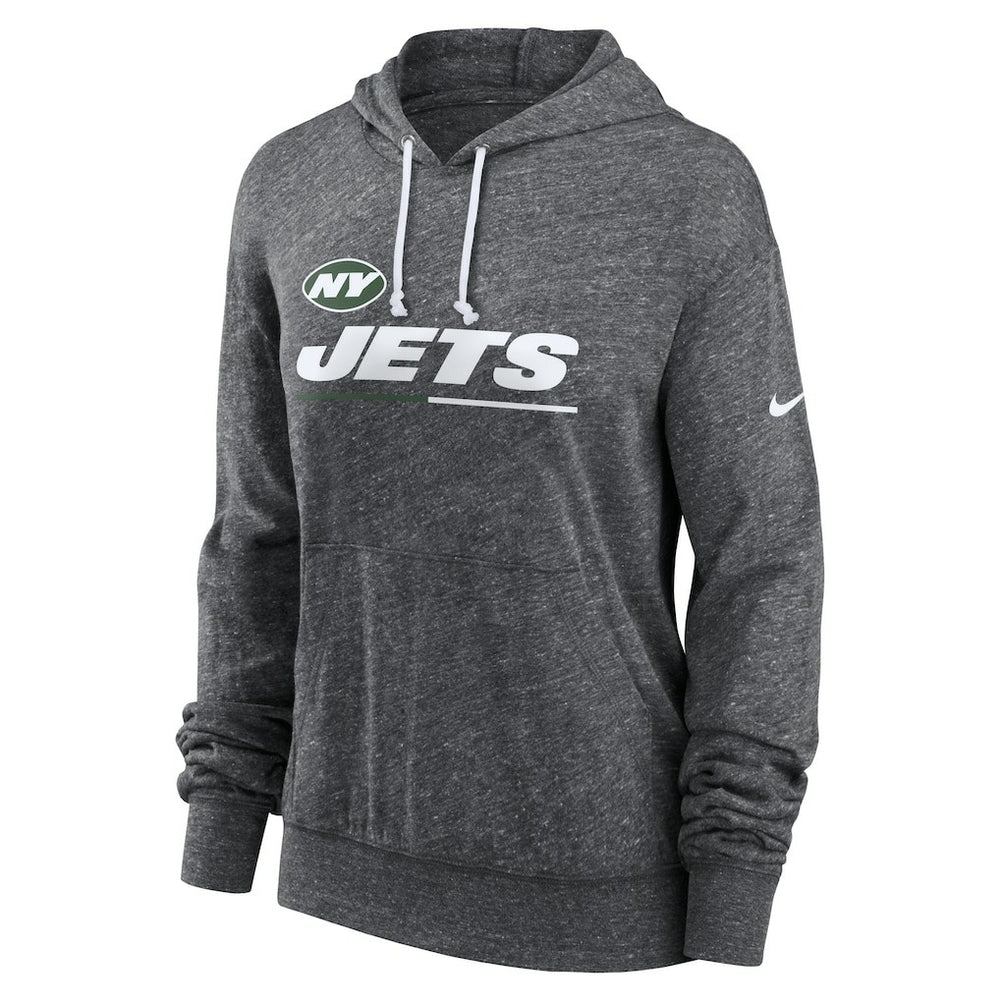 New York Jets Women's Team Spirit Gym Vintage Lightweight Hoodie Top | NFL US
