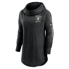 Las Vegas Raiders Women's Minimal Statement Lightweight Raglan Funnel Neck Pullover Hoodie | NFL Near me