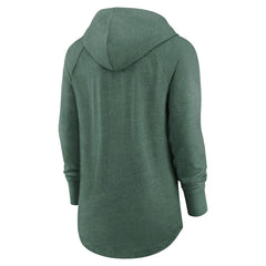 Green Bay Packers Women's Minimal Statement Lightweight Raglan Funnel Neck Pullover Hoodie | NFL Discount