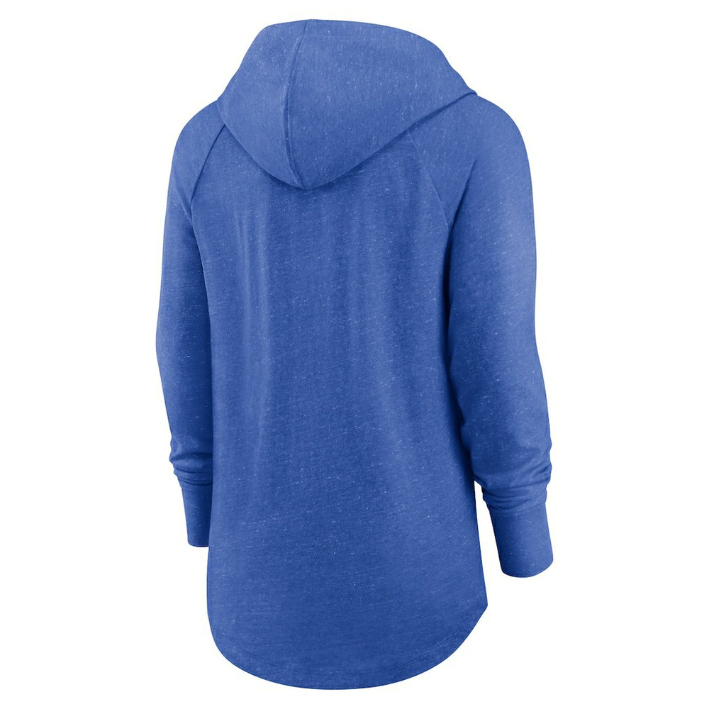 Los Angeles Rams Women's Minimal Statement Lightweight Raglan Funnel Neck Pullover Hoodie | NFL Discount