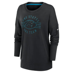 Carolina Panthers Women's Rewind Playback Icon Performance Pullover Sweatshirt | NFL Outlet