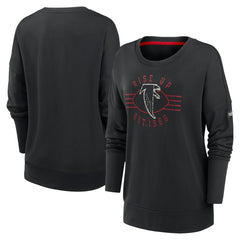 Atlanta Falcons Women's Rewind Playback Icon Performance Pullover Sweatshirt | NFL Outlet
