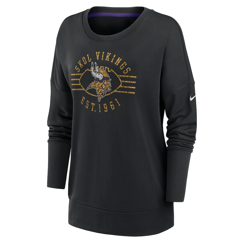 Minnesota Vikings Women's Rewind Playback Icon Performance Pullover Sweatshirt | NFL Near me