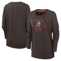 Cleveland Browns Women's Rewind Playback Icon Performance Pullover Sweatshirt | NFL On sale