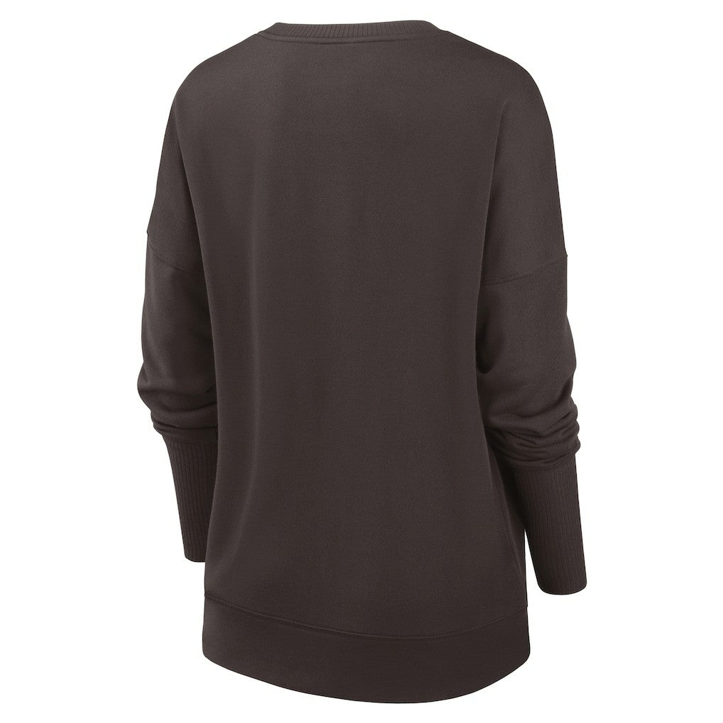 Cleveland Browns Women's Rewind Playback Icon Performance Pullover Sweatshirt | NFL On sale