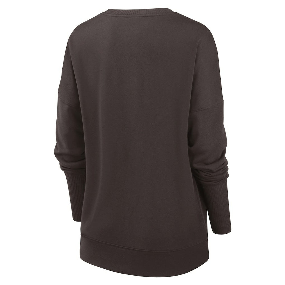 Cleveland Browns Women's Rewind Playback Icon Performance Pullover Sweatshirt | NFL On sale