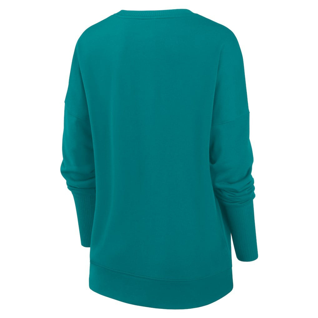 Miami Dolphins Women's Rewind Playback Icon Performance Pullover Sweatshirt | NFL Sale