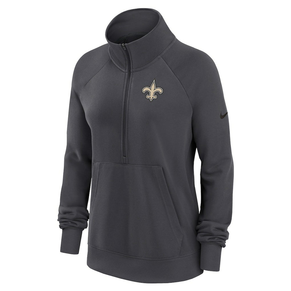 New Orleans Saints Women's Premium Raglan Performance Half-Zip Sweatshirt | NFL On sale