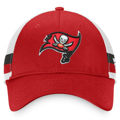 Tampa Bay Buccaneers Iconic Team Stripe Trucker Snapback Hat | NFL Discount
