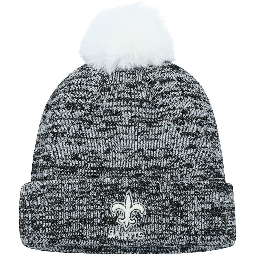New Orleans Saints Women's Iconic Cuffed Knit Hat with Pom | NFL Online