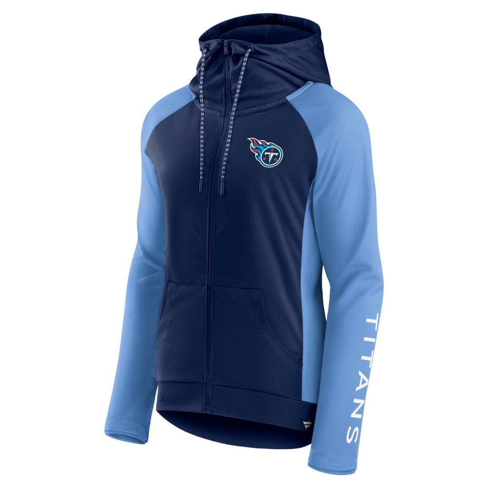 Tennessee Titans Women's End Around Lightweight Raglan Full-Zip Hoodie Jacket | NFL Online