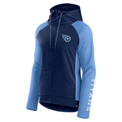 Tennessee Titans Women's End Around Lightweight Raglan Full-Zip Hoodie Jacket | NFL Online