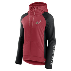 Arizona Cardinals Women's End Around Lightweight Raglan Full-Zip Hoodie Jacket | NFL New