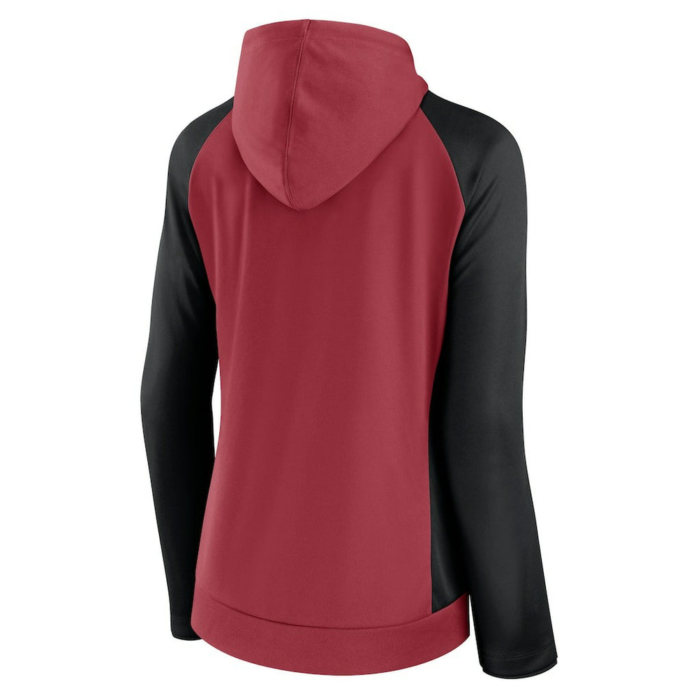 Arizona Cardinals Women's End Around Lightweight Raglan Full-Zip Hoodie Jacket | NFL New