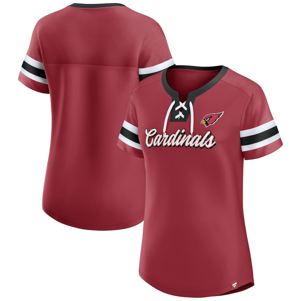 Arizona Cardinals Women's Original State Lace-Up T-Shirt | NFL US