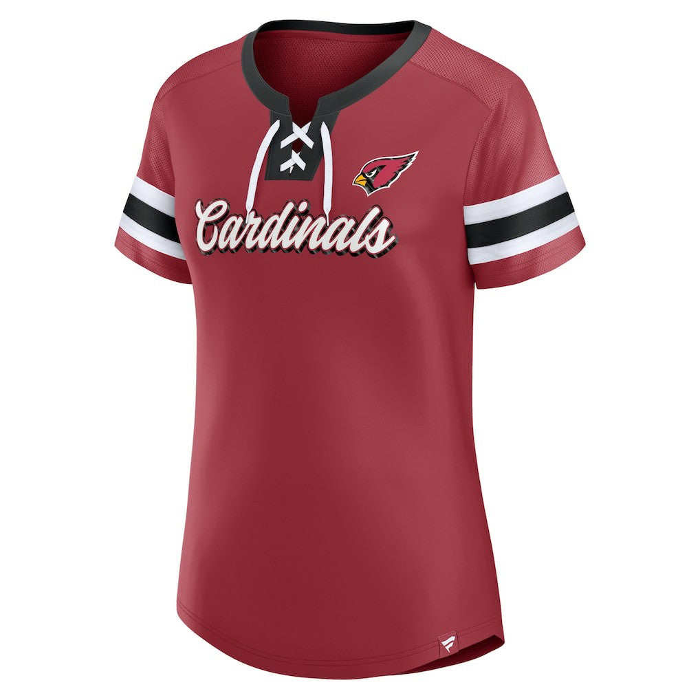 Arizona Cardinals Women's Original State Lace-Up T-Shirt | NFL US