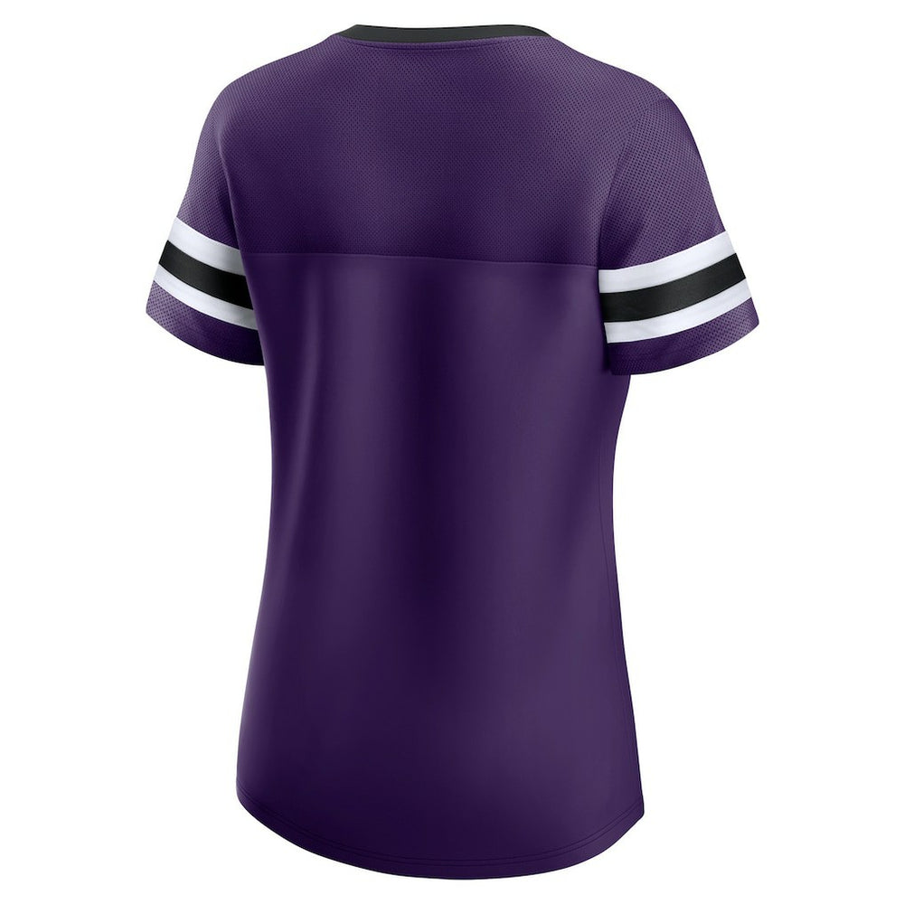 Baltimore Ravens Women's Original State Lace-Up T-Shirt | NFL Outlet
