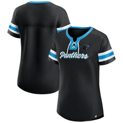 Carolina Panthers Women's Original State Lace-Up T-Shirt | NFL Online