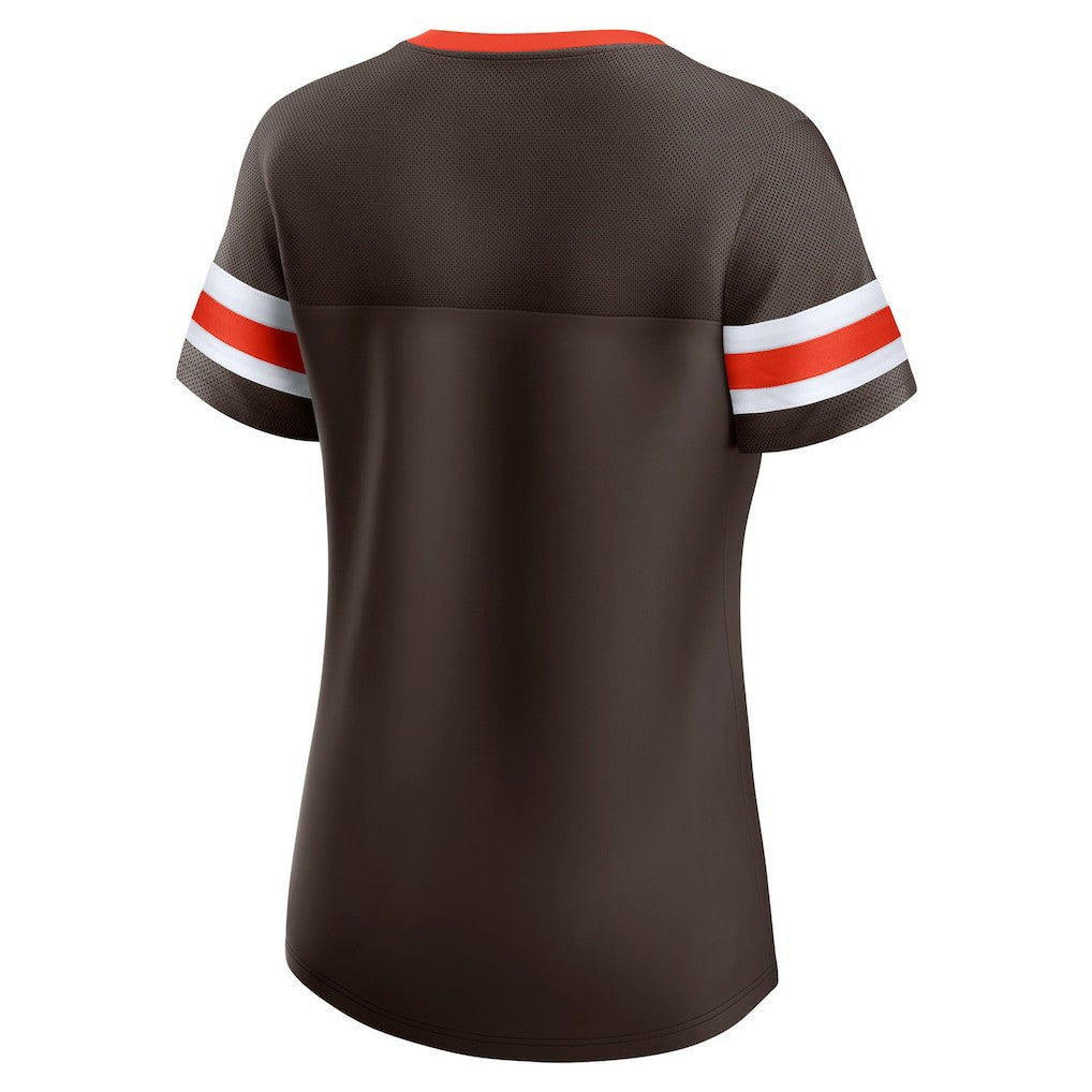 Cleveland Browns Women's Original State Lace-Up T-Shirt | NFL Online